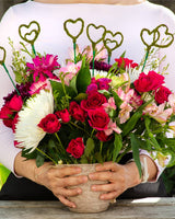 Heart Moss Pick Set of 3