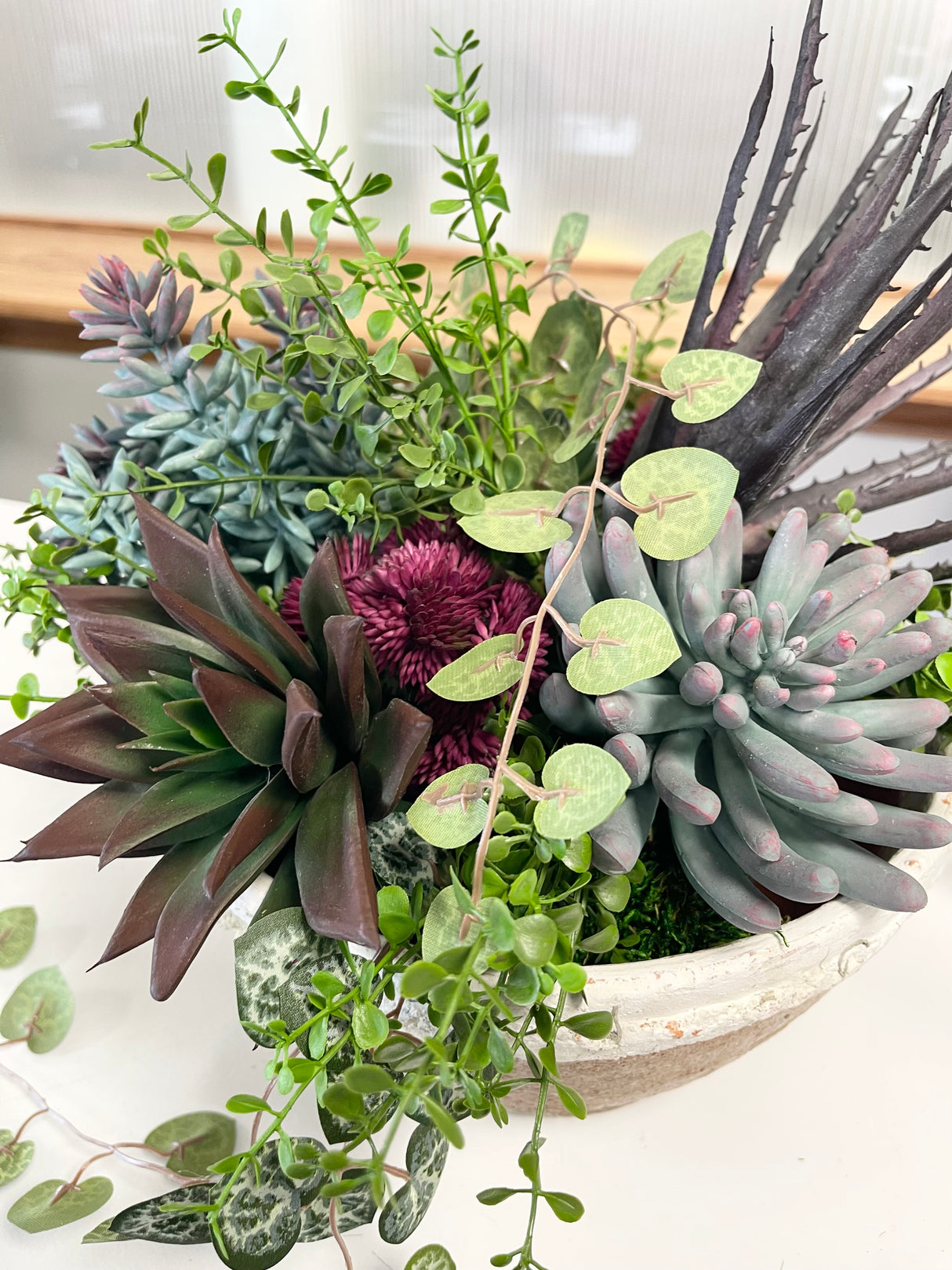 Warm Succulent Centerpiece Kit