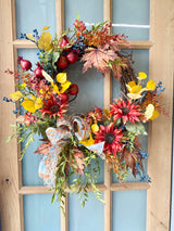 27" Rustic Fall Wreath