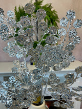 Silver Sparkles Leaf Spray