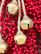 Antiqued Gold Jingle Bell Ornament Strand
