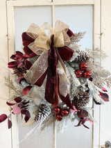 Glimmering Burgundy Wreath Kit