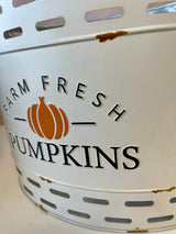 Farm Fresh Pumpkins Bucket- 3 Sizes