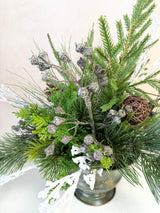 20" Winter Pinescape Centerpiece