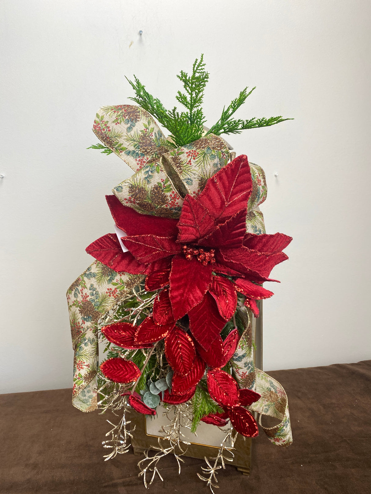 26" Festive Forest Lantern Swag