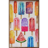 24" Colorful Popsicles Wood Art