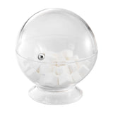 Acrylic Roll Top Serving Bowl, Clear