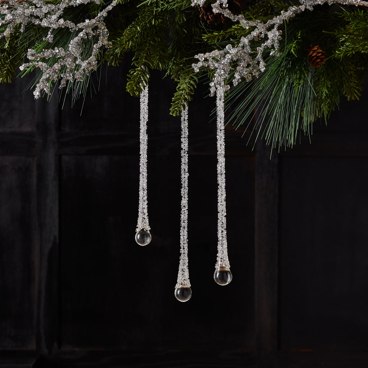 Icy Drop Ornaments Set of 3