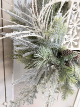 24" All Is Bright Lantern Wreath