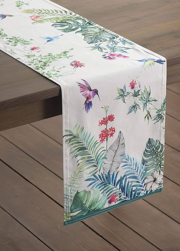 Double Sided Tropical Table Runner