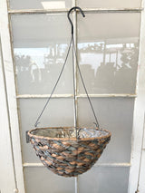 Discover Round Woven Hanging Basket