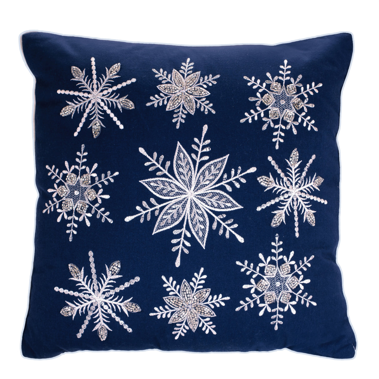 Glistening Snowflake Pillow