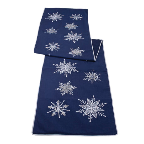 Glistening Snowflake Table Runner