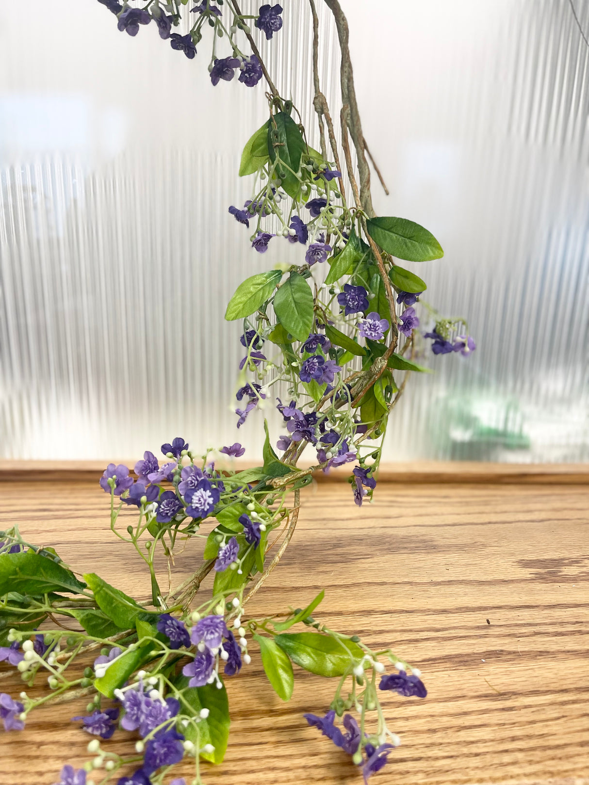 65" Purple Wild Fairy Blossom Garland