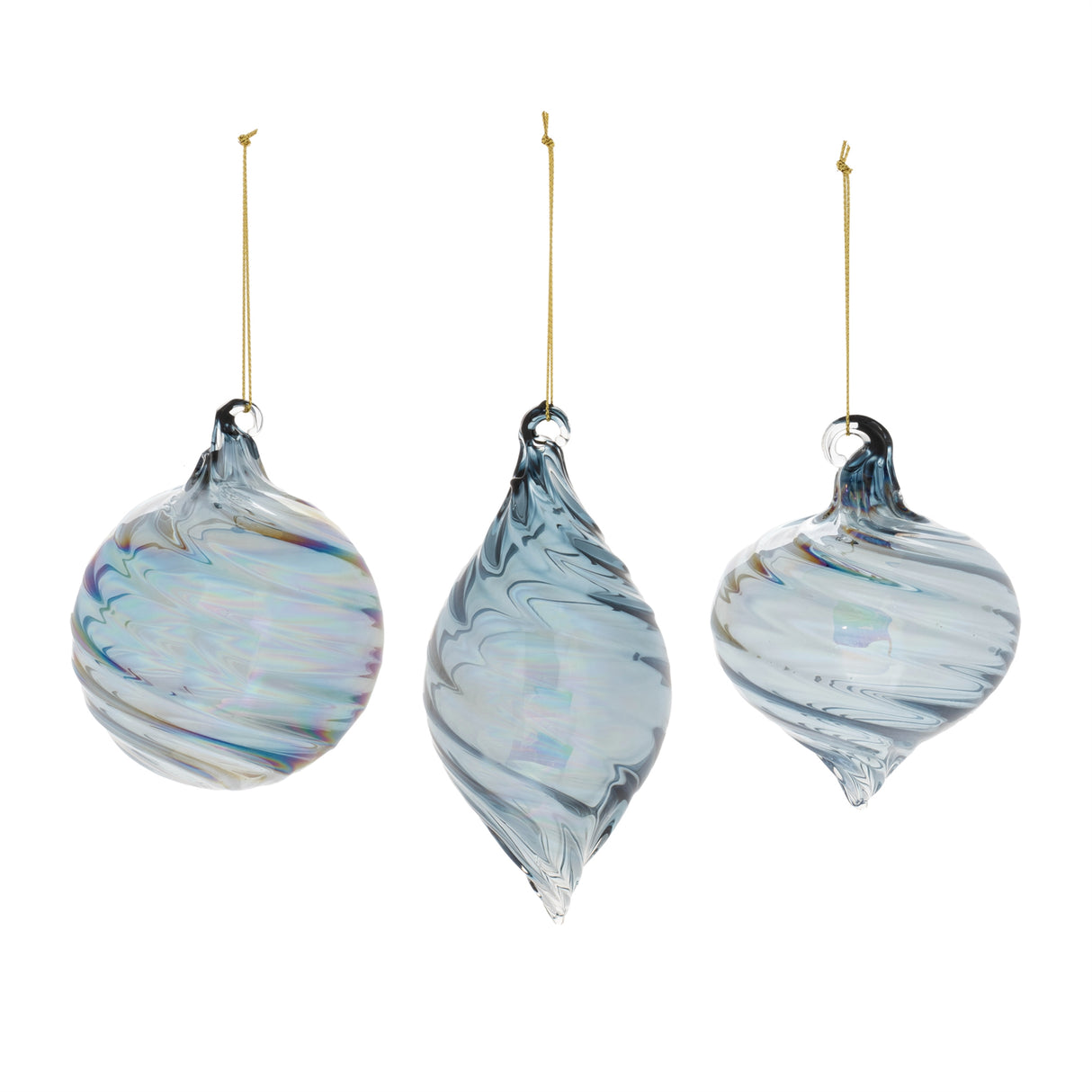 Glimmering Glass Ornaments -3 Styles