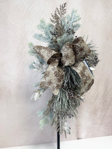 26" Shimmering Pinecone Swag