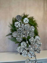 Silver Sparkles Leaf Spray