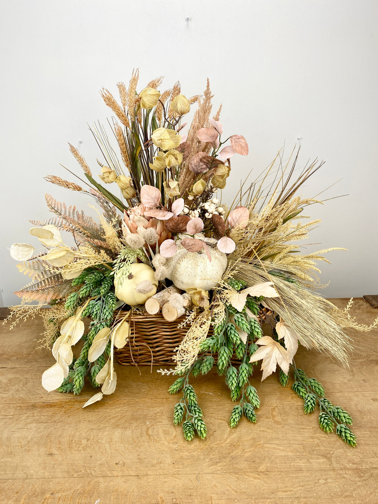 34" Cozy Pumpkin Basket