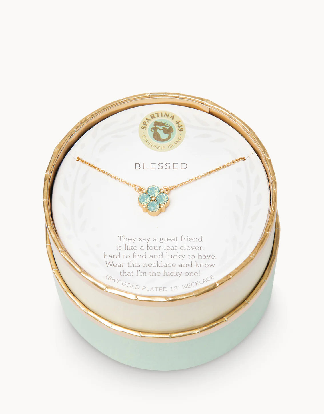 Sea La Vie Necklace Blessed Clover