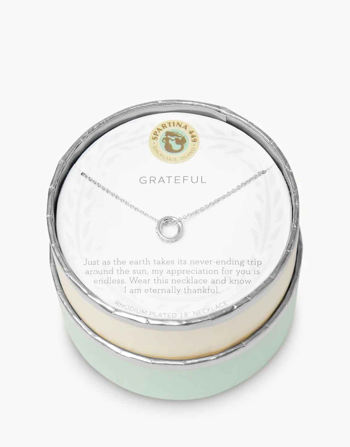 Sea La Vie Silver Grateful Necklace