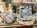 LED Pine Cone Globe Set of 2