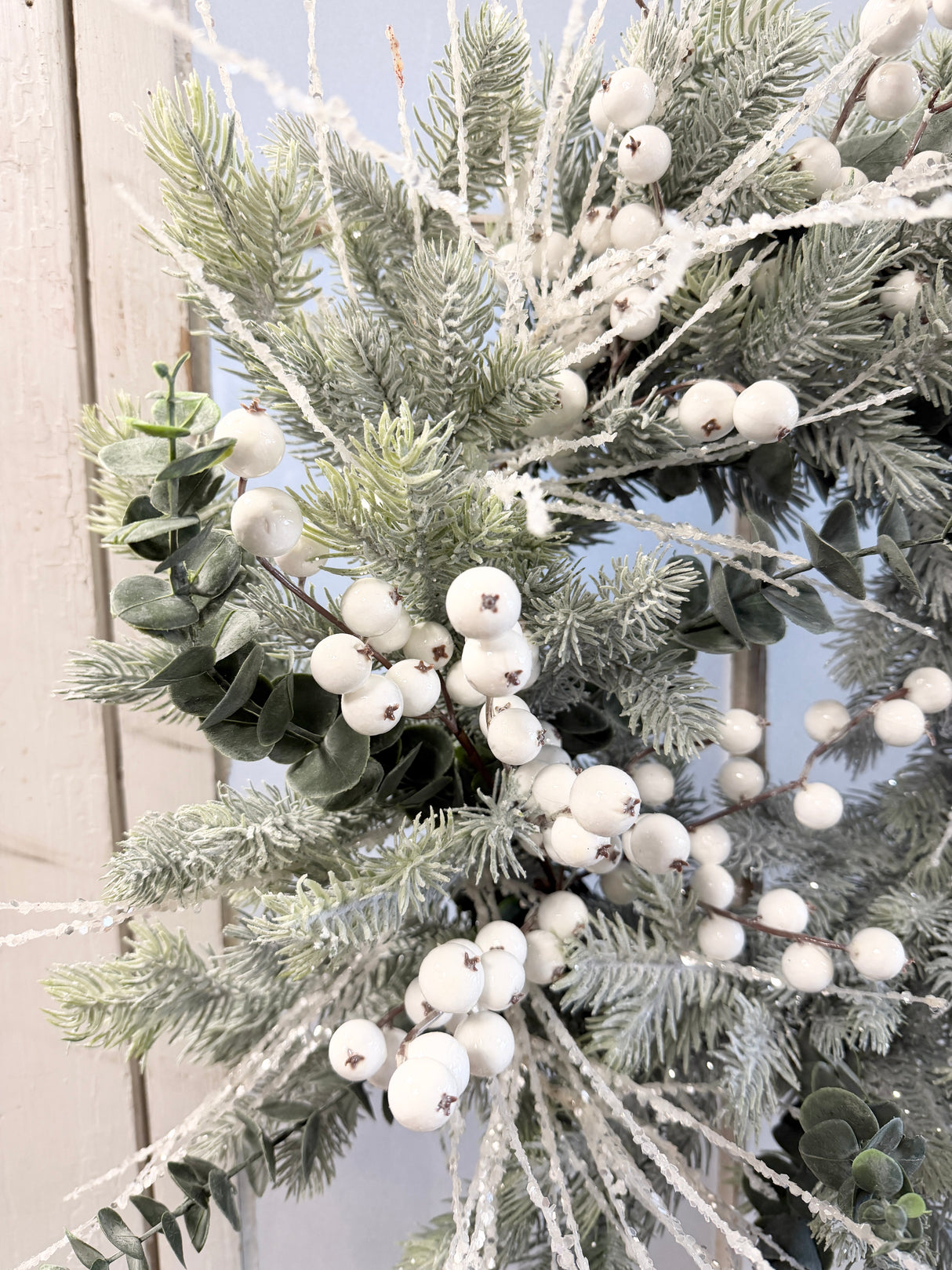 21" Icy Arctic Blast Wreath