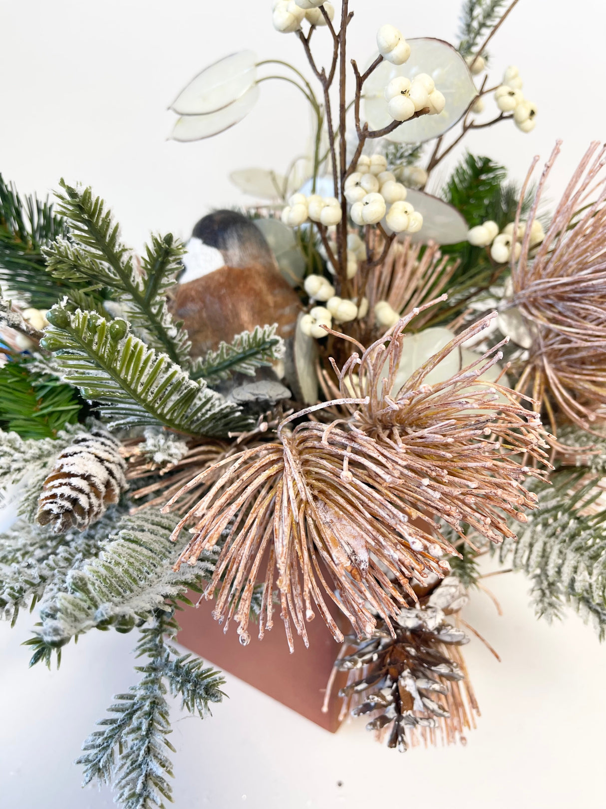 17" Rustic Winter Woods Centerpiece