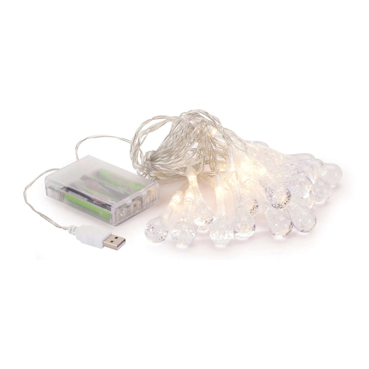 15' Icicle Light Strand Garland