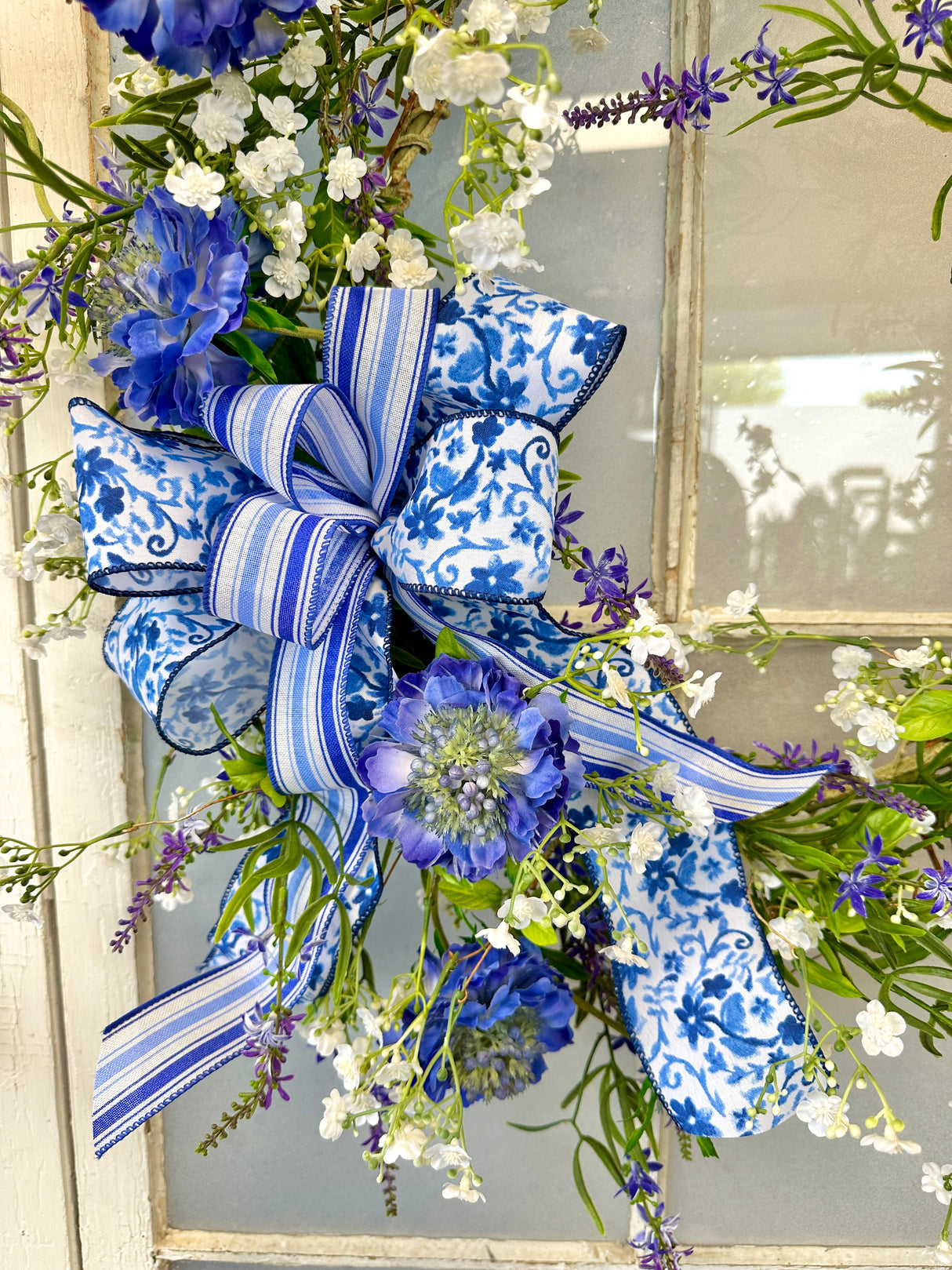 29" Scabiosa Bloom Wreath