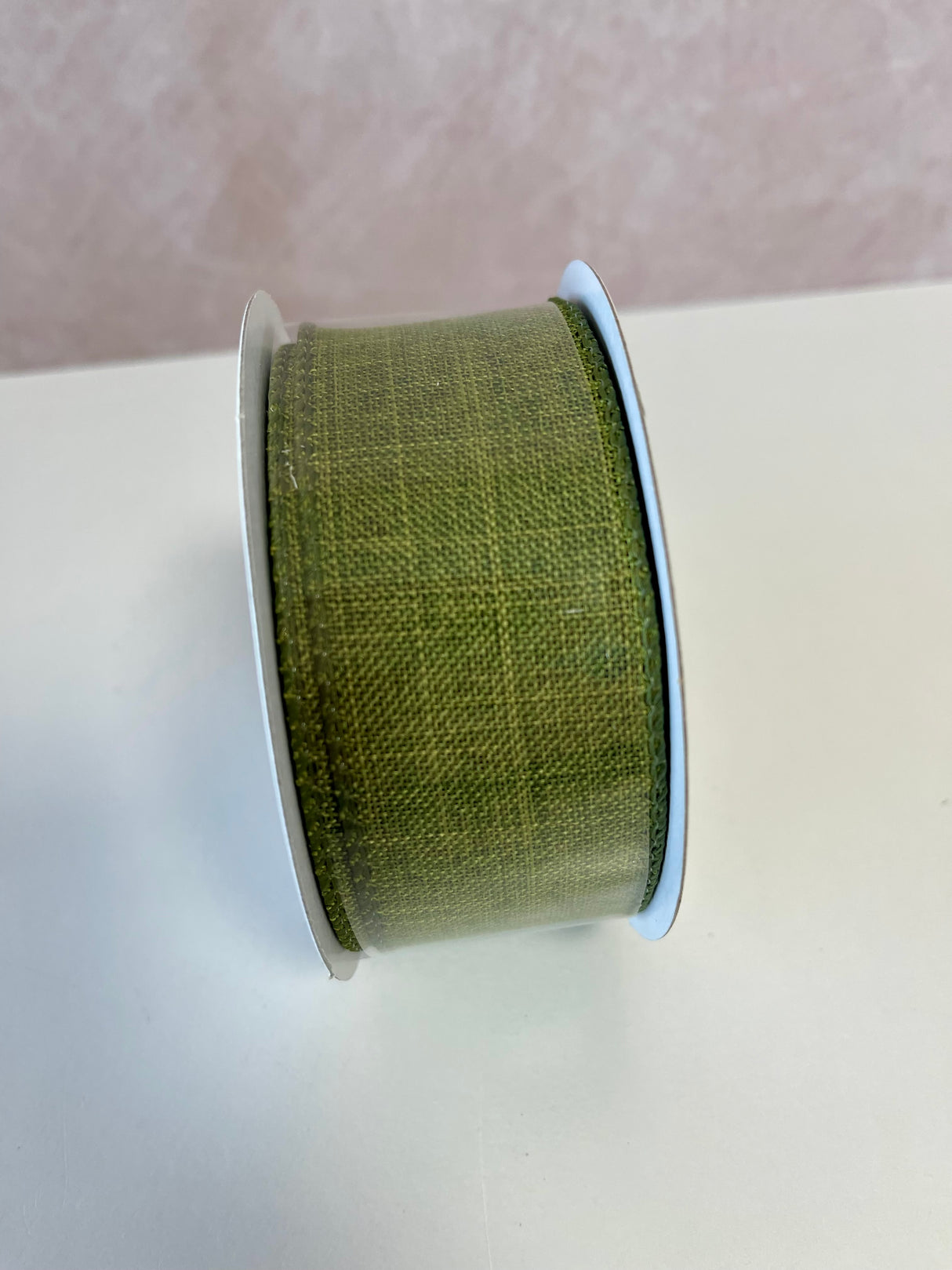 Moss Linen Ribbon Bolt