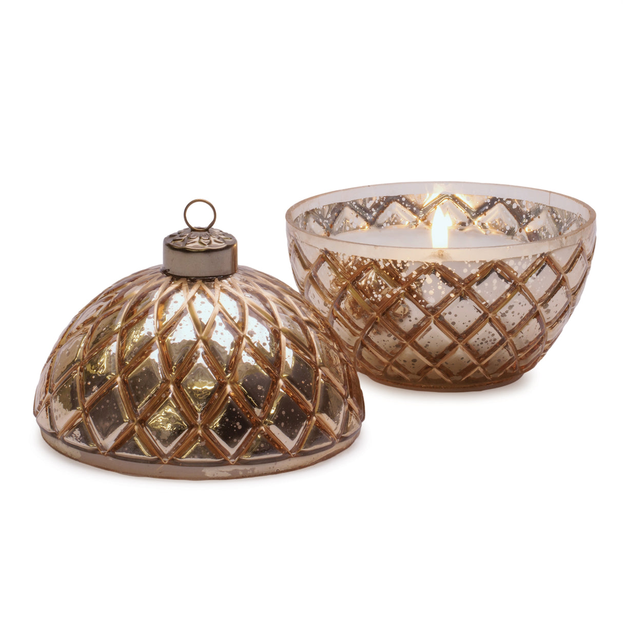 Champagne LED Ornament Candle
