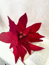 Jumbo Red Poinsettia Stem