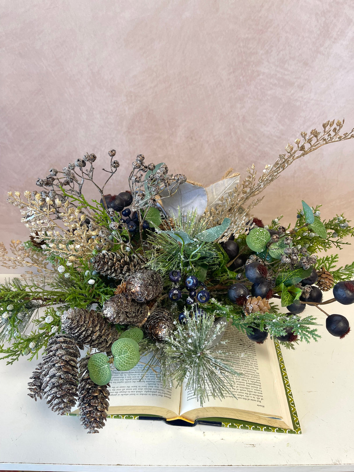 21" Rustic Sparkle Centerpiece