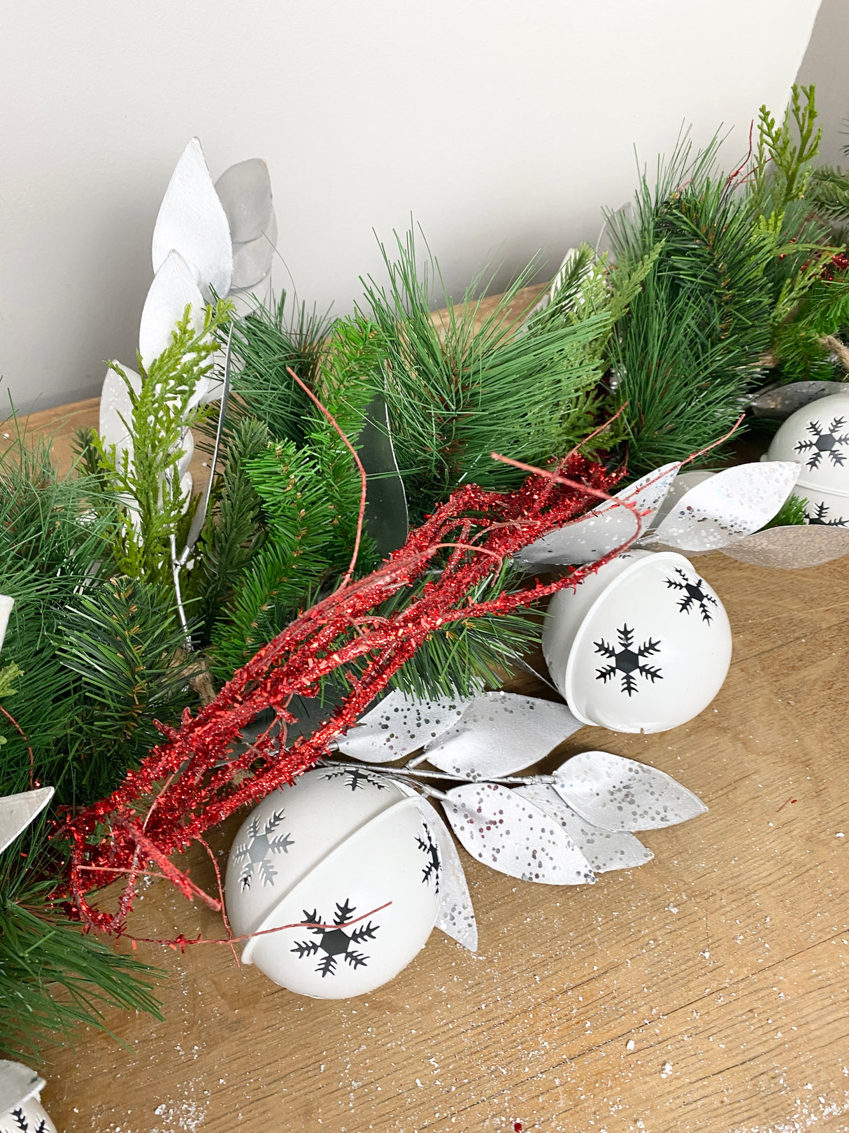 51" Jingle Bell Snowflake Garland