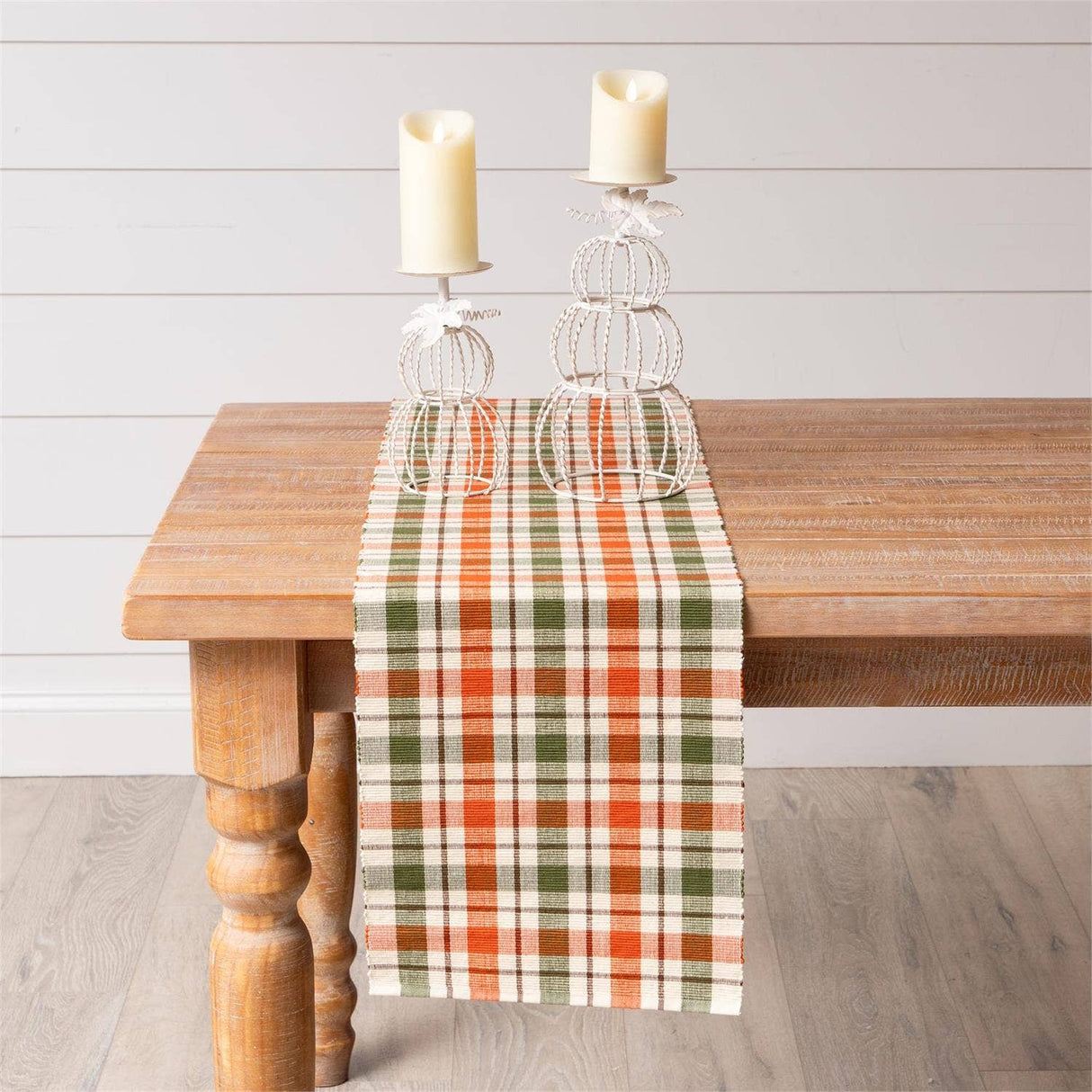 Fall Plaid Party Table Runner