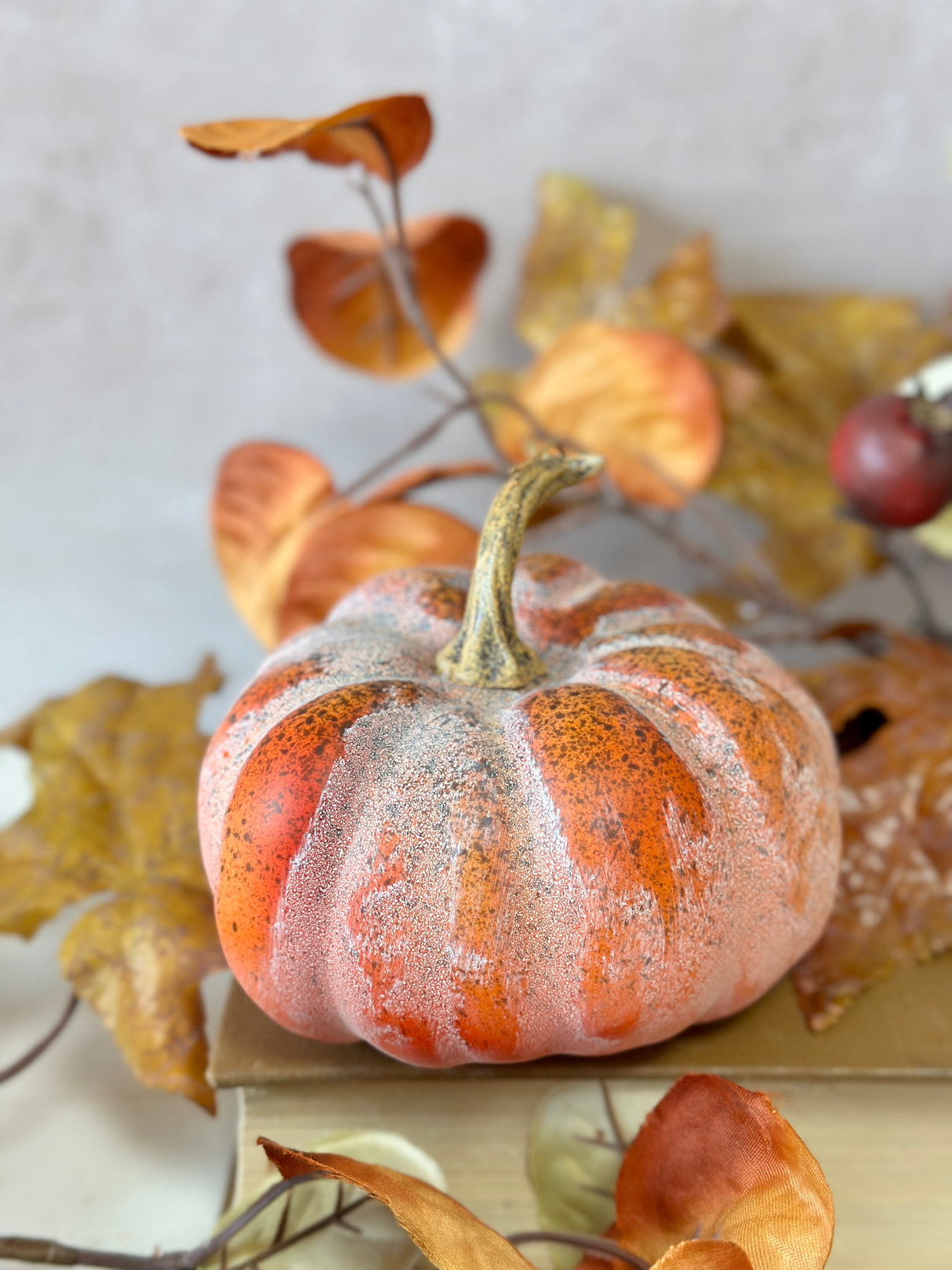 4.5" Poppy Orange Pumpkin