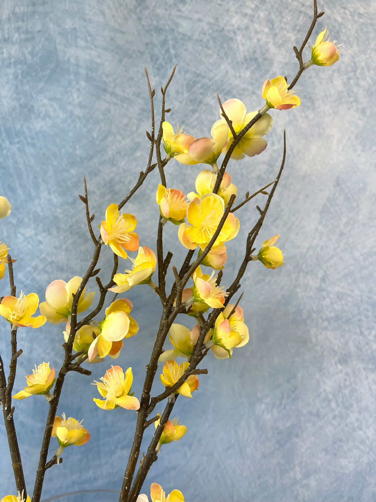 Soft Yellow Quince Blossom Spray