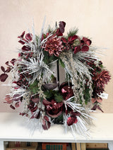 31" Burgundy Bliss Wreath