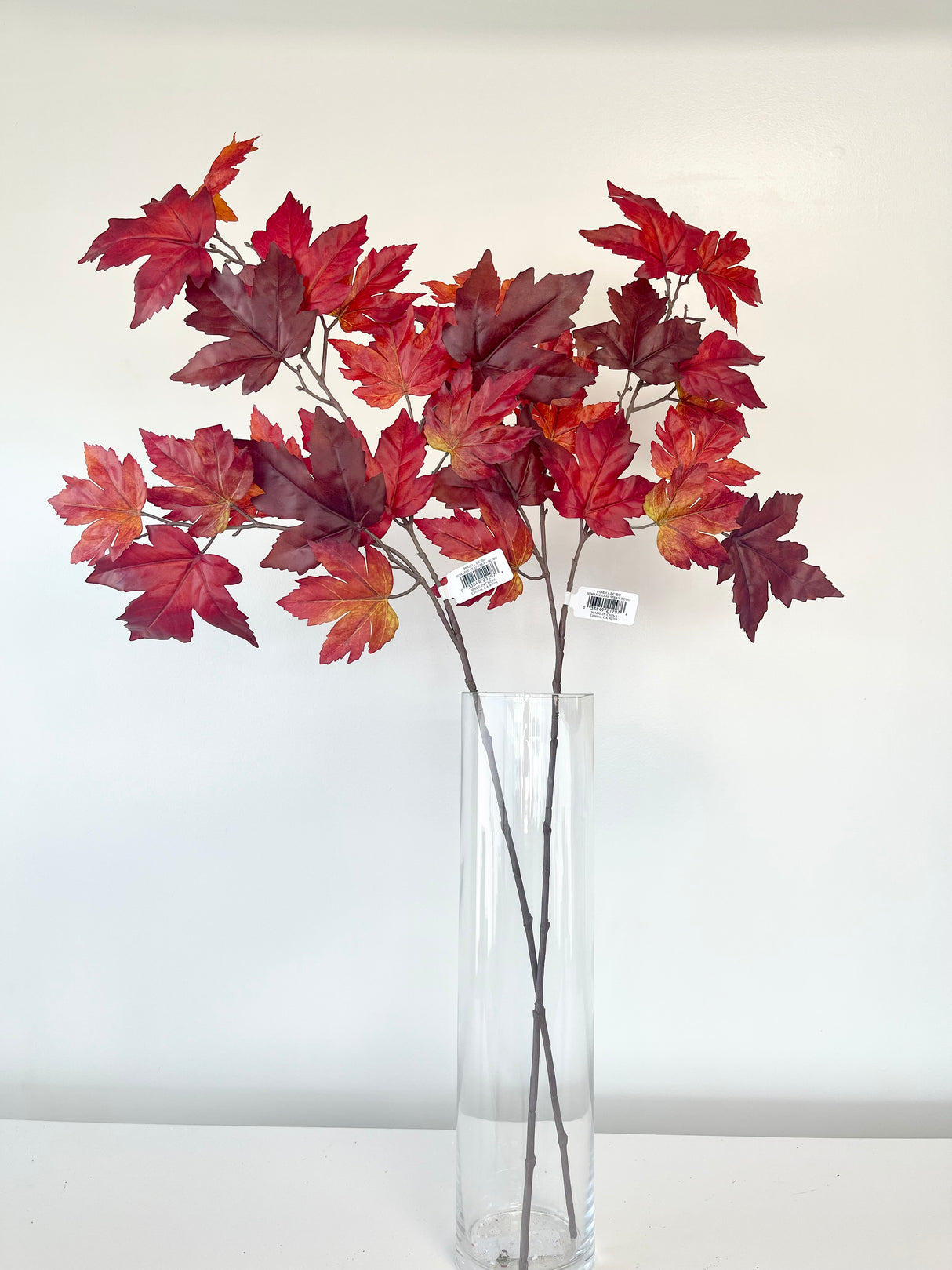 Brick Burgundy Maple Leaf Spray