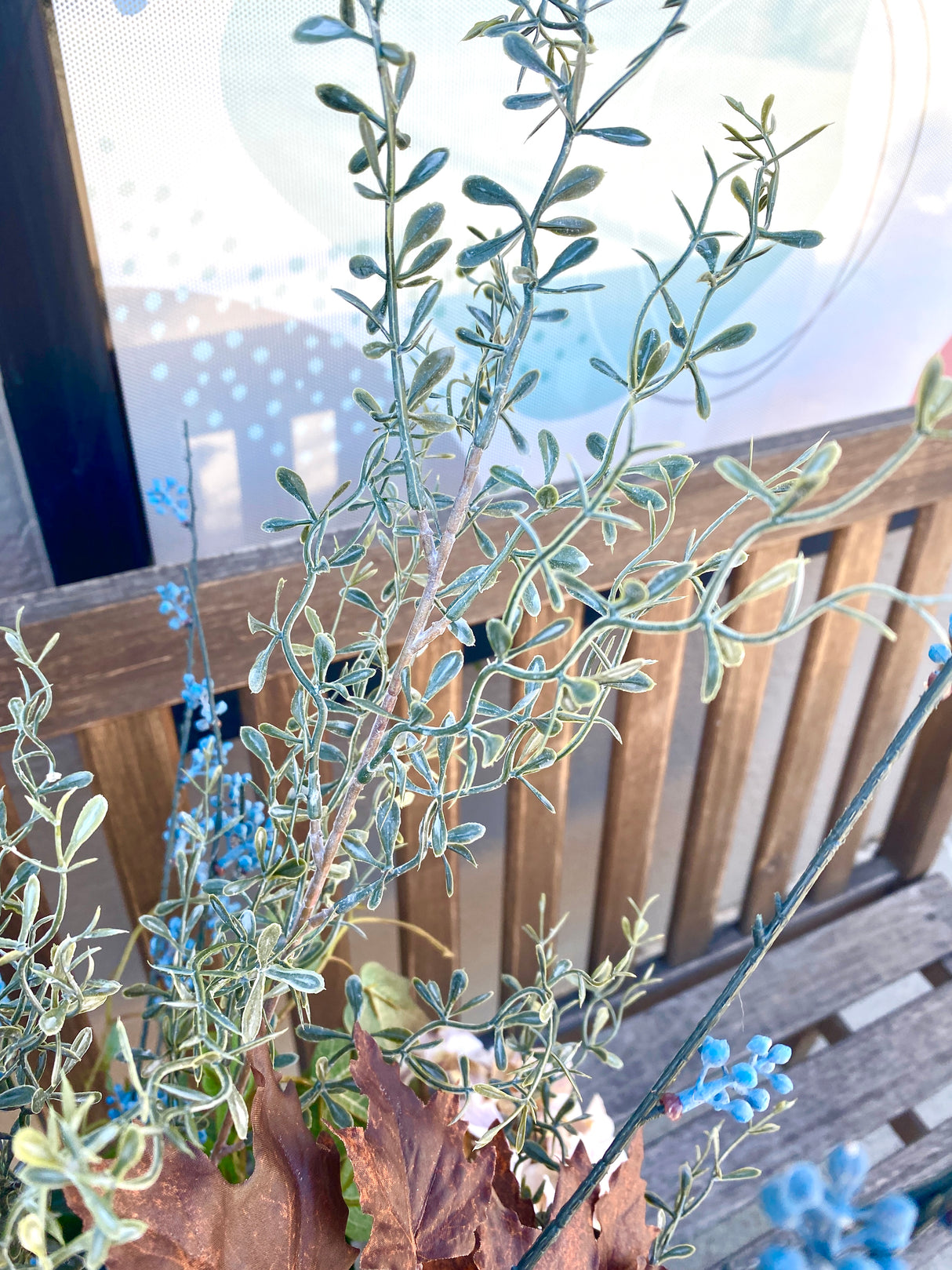 34" Blue For You Porch Pot
