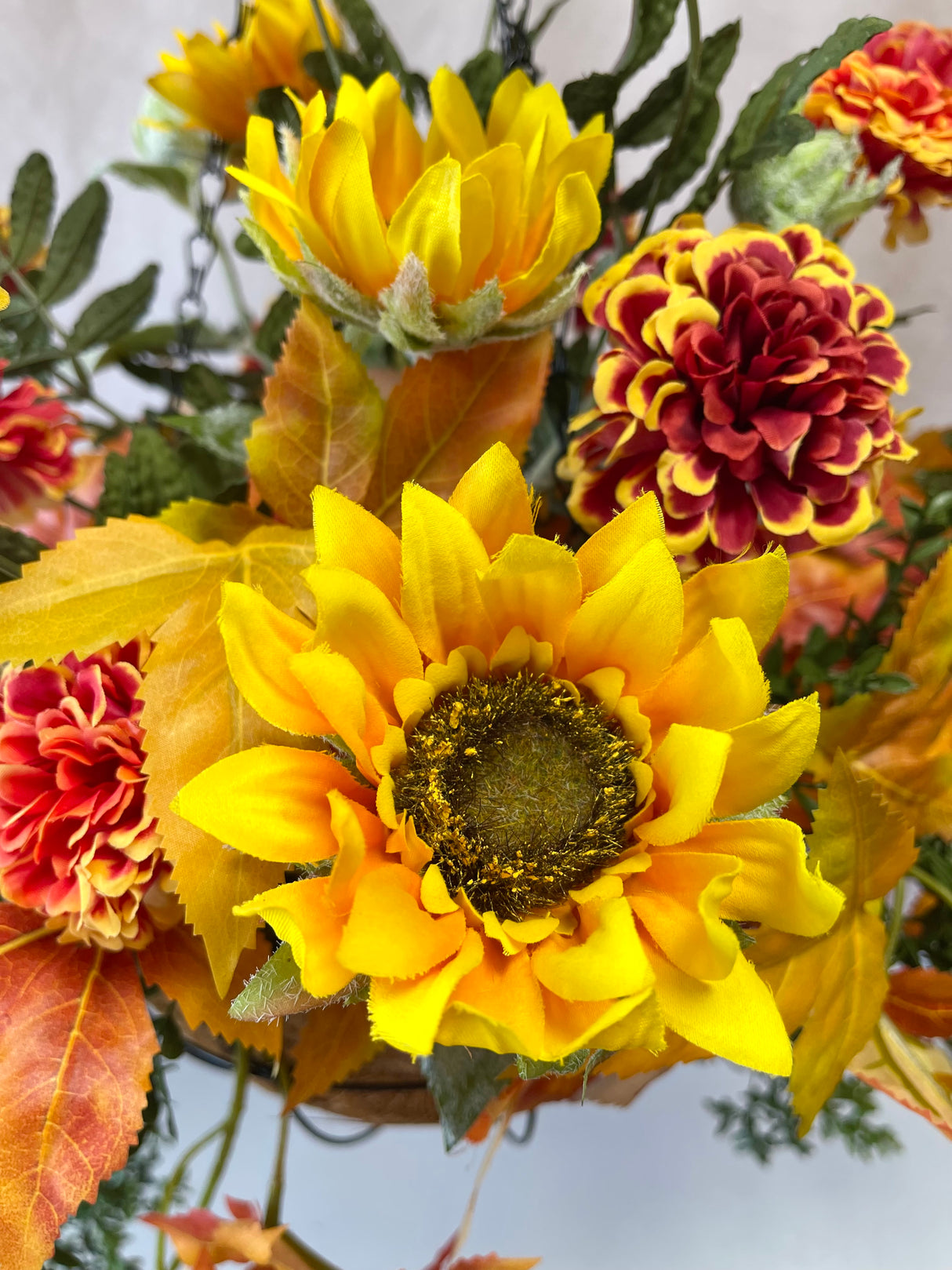 33" Forever Fall Hanging Basket