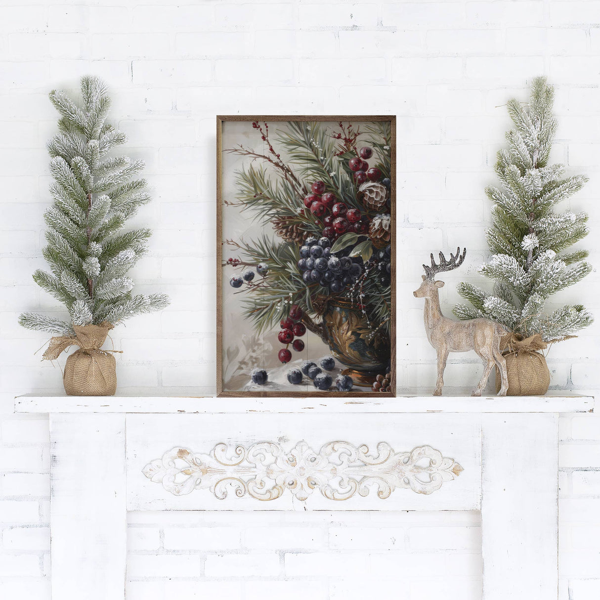 Winterberry Mix IV Wood Art