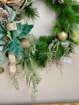 32" Golden Glimmer Wreath