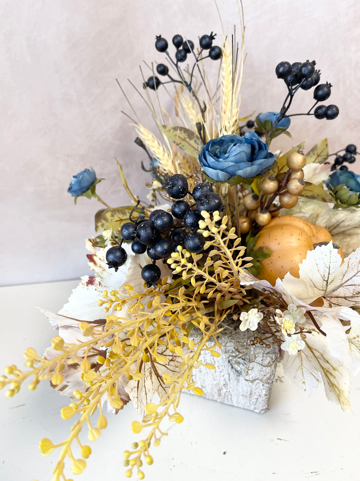21" Blue October Centerpiece