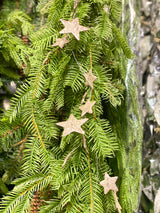 Star Shaped Garland with Glitter