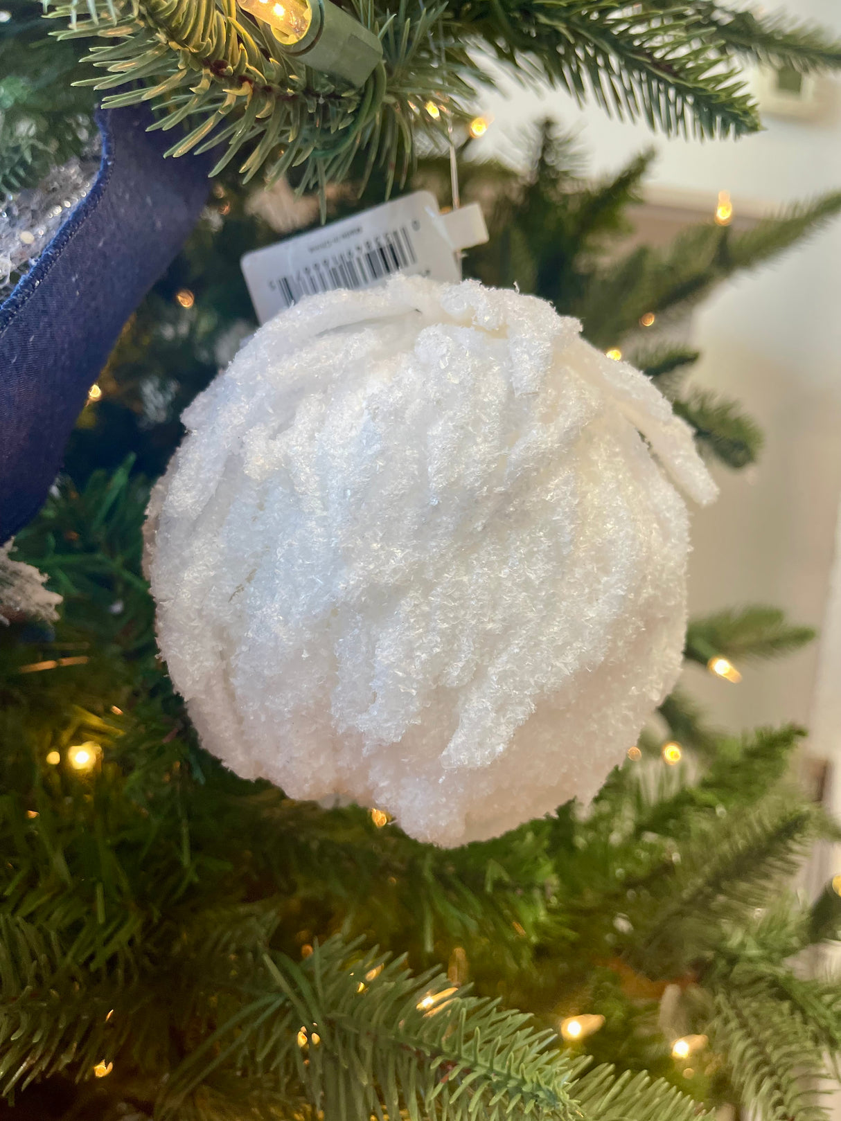 Layered Snowed Ball Ornament