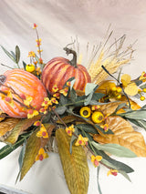 25" Cozy Pumpkin Centerpiece