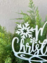 Merry Christmas Metal Stake