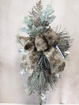 26" Shimmering Pinecone Swag