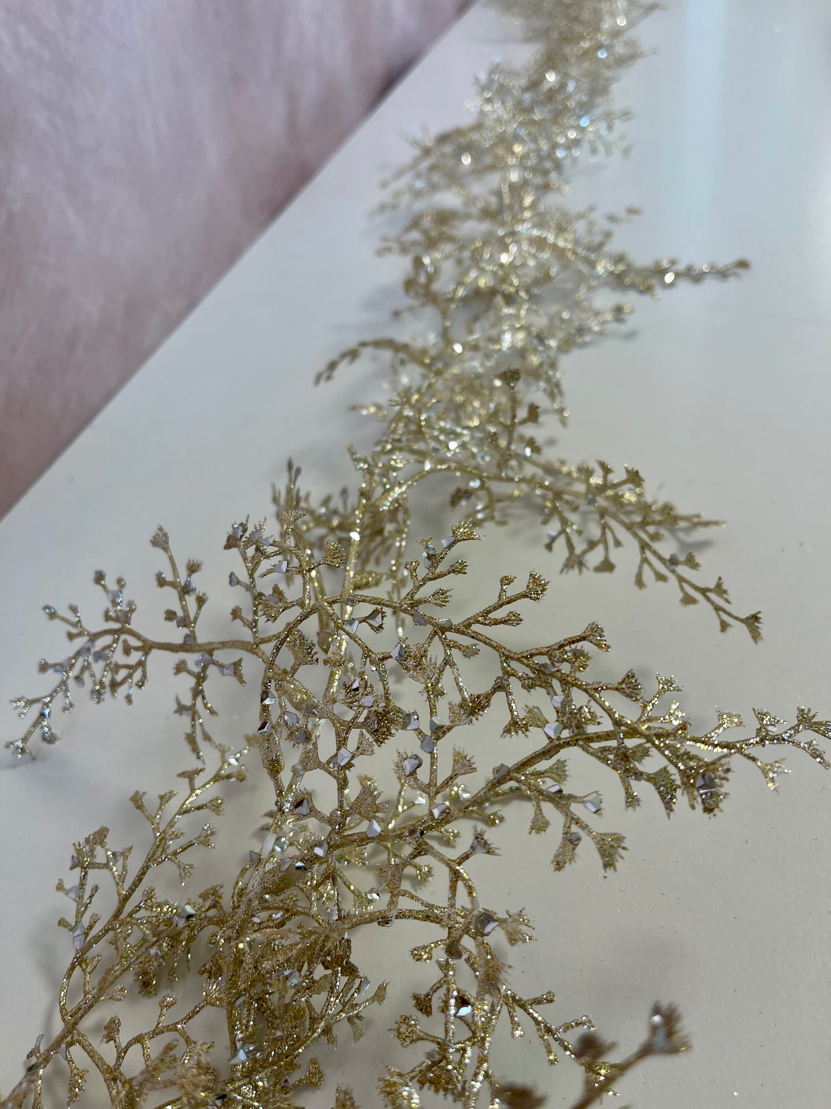 Diamond Glittered Maidenhair Garland